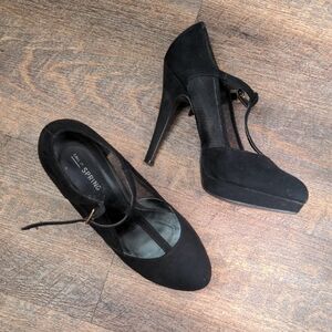 Call It Spring Black Platform Heels
